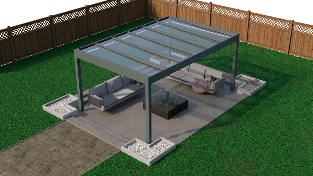 Pergola szklana dachowa