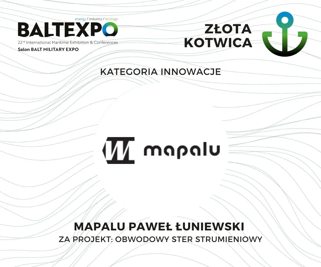 Prezentacja obwodowego steru strumieniowego MAPALU na BALTEXPO