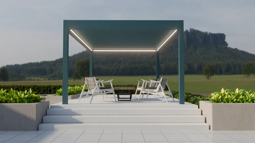 Mapalu - Pergola lamelowa składana